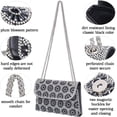 thumbnail image 2 of Shoulder Bags Crossbody Bag Purses Handbags Crystals Rhinestone Evening Bag for Women Clutch Purse with Chain, 2 of 9