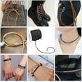 thumbnail image 6 of 30 Yards 1.5 mm Round Leather Cord Cowhide Leather String Genuine Leather String Cord for Necklace Bracelets Jewelry Making and DIY Crafts - Black, 6 of 7
