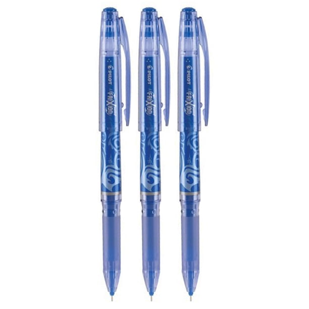 lippen slagader Blind vertrouwen Pilot FriXion Point Gel Stick Pen, Extra Fine Point, Erasable, 0.5mm, Blue  Ink, 3 Count - Walmart.com