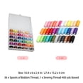 36 Prewound Sewing Machine Bobbins with Thread – 400 Yards Polyester ...