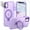 Light Purple, variant on CASEFIV for iPhone 11 Case,with Magnetic Invisible Stand [Military Drop Protection] [Compatible with MagSafe] Shockproof Slim Translucent Anti-Slip with 2 Screen Protector+2 Lens Protector,Black