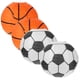 thumbnail image 3 of KAKOWELY 1 juego de linternas colgantes de papel con temática de fiesta deportiva, decoración novedosa de fútbol y baloncesto., 3 of 4