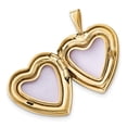 thumbnail image 4 of 14K Two-Tone Gold Sets Diamond 16Mmdiamond Heart Locket & Gold-Plated Sterling 12Mm Pendant, 4 of 4