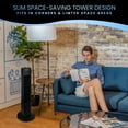 thumbnail image 2 of Senville SENFZ10-19M Oscillating Tower Fan 27", 3 Speed, 60° Oscillation, Compact, 2 of 5