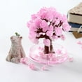 thumbnail image 5 of Cherry Blossom Magic Growing Tree Kit With Base Container And 3-4 Salt Water Packs (30Ml Total) - Grows In 24 Hours, Festive Tabletop Decoration - For Kids, Home, Office, Party,, 5 of 9