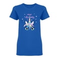 thumbnail image 2 of Magical Dream And Unicorn Design Shaped T-Shirt Women -Image by Shutterstock, Female Medium, 2 of 4