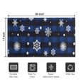 thumbnail image 5 of Blue Christmas Snowflake Pattern Door Rugs,Washable Non Slip Door Mats Indoor,Decorative Door Mats,Entry Mat Indoor for Entrance,Bedroom,Kitchen,Bathroom,17"x30", 5 of 6
