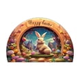 thumbnail image 2 of Uuiauoio Half Round Door Mat Easter Holiday Egg Rabbit Half Moon Rug Washable Half Circle Area Rugs Indoor Entrance Non Slip Semi Circle Bathroom Rugs Floor Carpet for Kithen Bedroom Decorative Gift, 2 of 6
