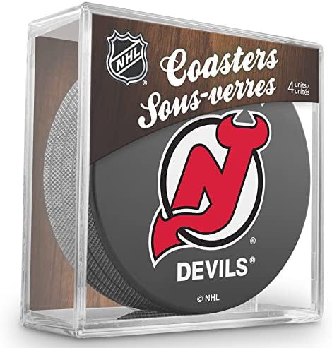 New Jersey Devils Officially Licensed 4-Pack Hockey Puck Collection 