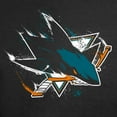 thumbnail image 4 of Men's Black San Jose Sharks Splatter Logo T-Shirt, 4 of 4