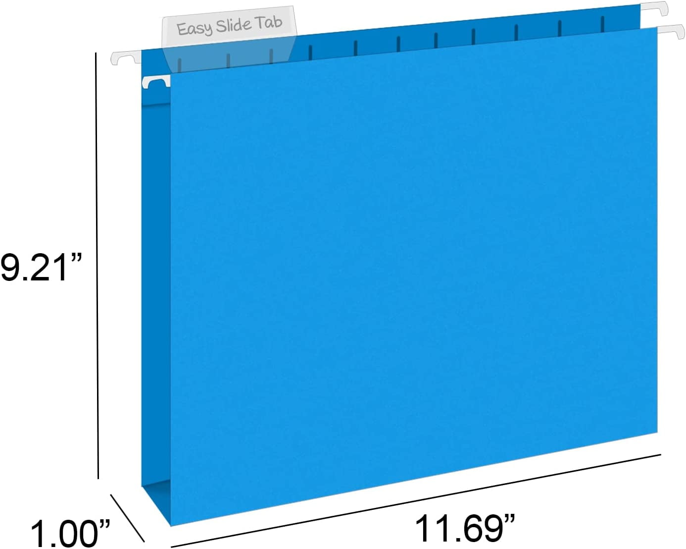 Extra Capacity Hanging File Folders, 30 Pack Reinforced Letter Size Hanging Folders with Heavy Duty 1 Inch Expansion, Designed for Bulky Files, Medical Charts, Assorted Colors