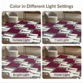 thumbnail image 7 of ODIKA Stripes Tower Motif Print Leopard Playful Expressive for Dining Room, Under Table, Home Office, Non-Slip Chair-Friendly, 7 of 7