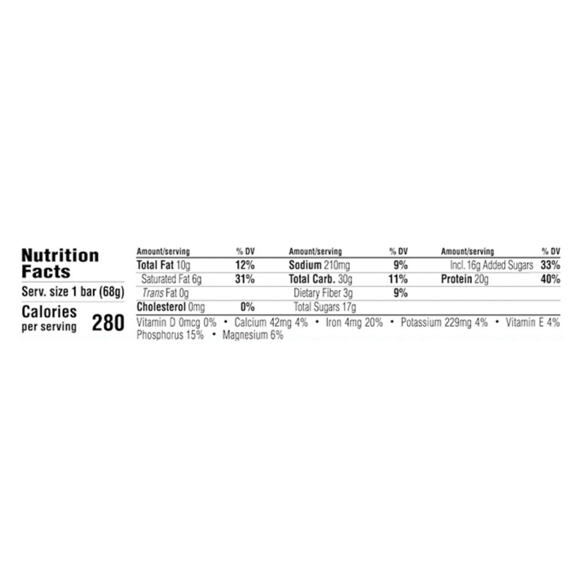 Clif Bar Builder's Protein, 2.4 oz bars, Cookies 'n Cream 12 bars