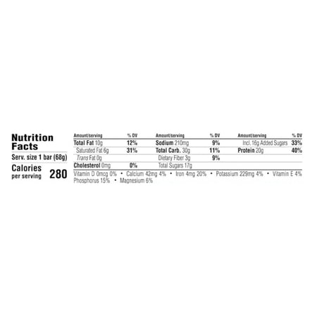 Clif Bar Builder's Protein, 2.4 oz bars, Cookies 'n Cream 12 bars