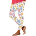 thumbnail image 2 of LangJing 2026 Easter Day Leggings for Women Casual Cute Bunny Eggs Printed Workout Pant High Waist Soft Tummy Control Workout Yoga Pants Yellow,M, 2 of 6
