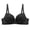 Black, variant on Full Coverage Underwire Bra Plus Size Breathable Comfort Red 42