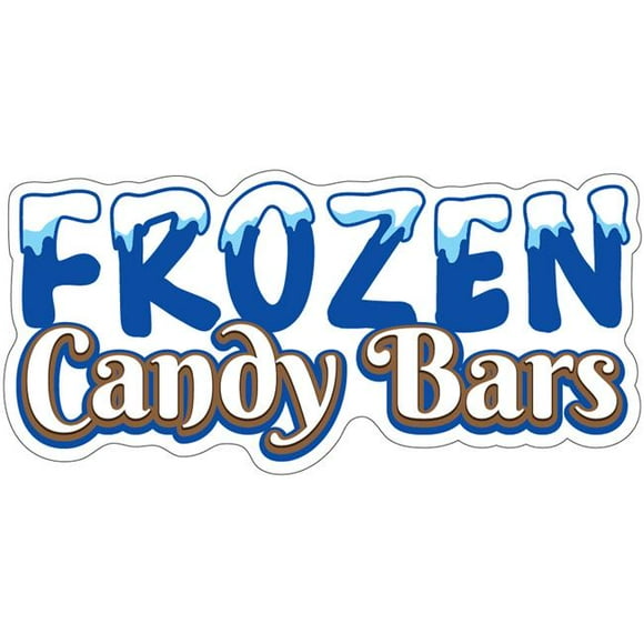 SignMission D-DC-24 Frozen Candy Bars19 Frozen Candy Bars 24 in. Decal Concession Stand Food Truck Sticker