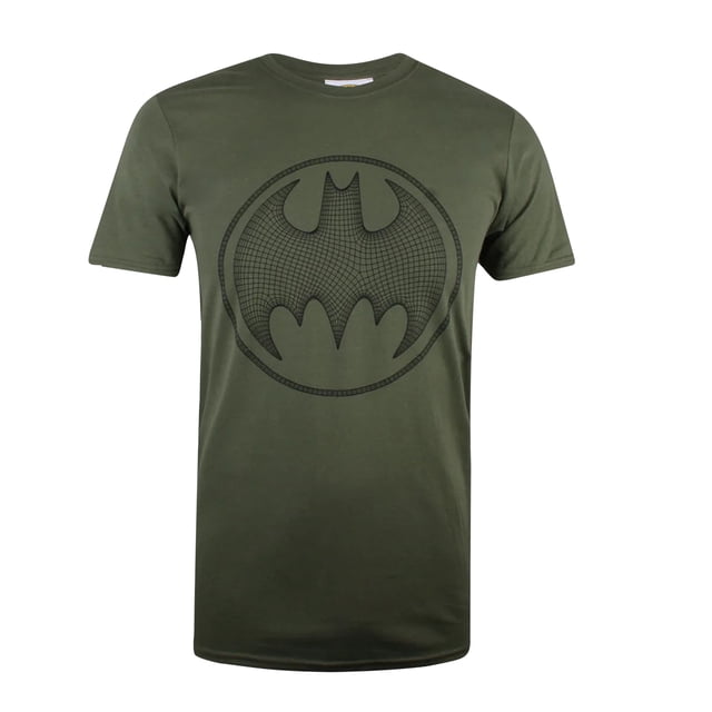 Batman - Camiseta 3D de Algodón para Hombre (Verde Militar)