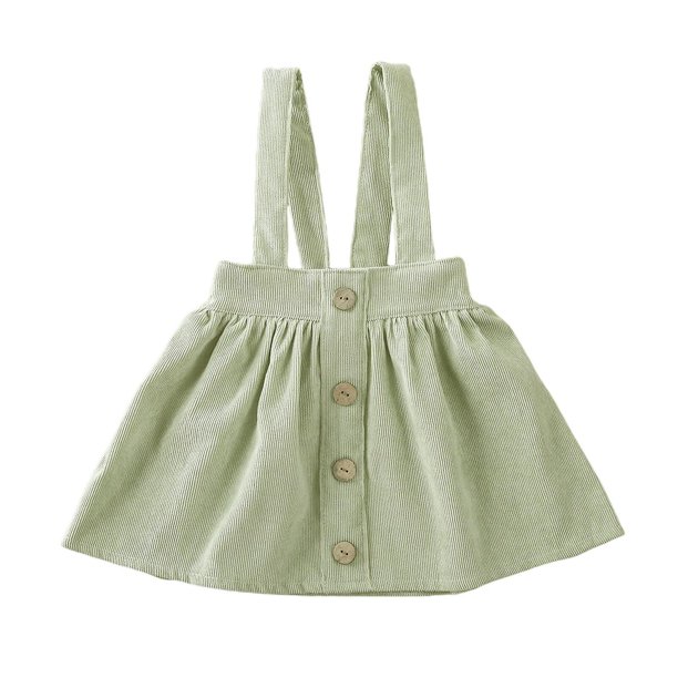 3 yearsB7Pudcoco, faldas con tirantes de tutú para niños pequeños, faldas de pana con volantes para niñas pequeñas, ropa sólida con lazo de botón de otoño para verano 2020 esquí esquí Gafas de esquí