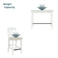 thumbnail image 4 of 5pcs Dining Table Set,Casual Counter Height Dining Table Set with 4 Upholstered Dining Chairs and 1 Storage Drawer,Kitchen Compact Furniture Set with 4 Stools,for Small Places, 4 of 9