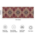 thumbnail image 3 of Red Boho Ethnic Geometric Pattern Bathroom Rugs Mat,Non Slip Microfiber Bathroom Rug,Rubber Backing,Soft Bathroom Mats for Bathroom Floor,Tub and Shower,47x17in(120x43cm), 3 of 5