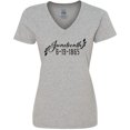thumbnail image 3 of Inktastic Juneteenth 6-19-1865 Women's V-Neck T-Shirt, 3 of 5