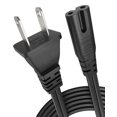 thumbnail image 1 of Cable de alimentación para TV Bicmice 4.5 m 2 clavijas 2 ranuras negro, 1 of 7
