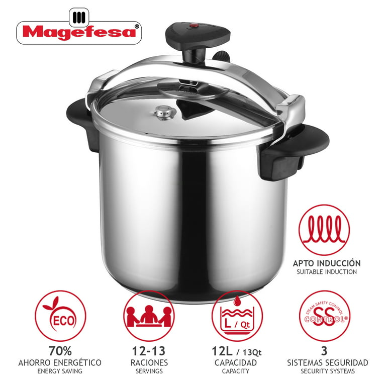MAGEFESA Star Express pot, valve pressure cooker, cooking pot, 4 6 8 10 12  14 22 litre, multi-measure magefesa cooker, pressure cooker, high quality  hot sale new handle lid - AliExpress