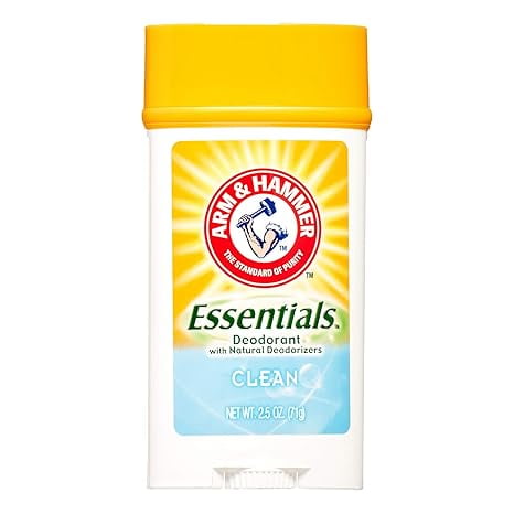 Arm & Hammer Essentials Natural Deodorant CLEAN Juniper Berry Wide Stick 2.5 oz (Pack of 6)