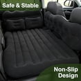 thumbnail image 4 of Premium Car Inflatable Mattress in Black & Beige, PVC Flocking Surface, Foldable & Portable, Comes with Air Pump, Storage Bag, 2 Pillows & Support Blocks, Fits RV, Truck & Car Back Seat, 4 of 14