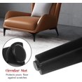 thumbnail image 3 of 4 patas para muebles de 7 pulgadas, patas de sofá para muebles de estilo moderno, patas triangulares de metal negro mate para mesa, armario, sofá, 3 of 5