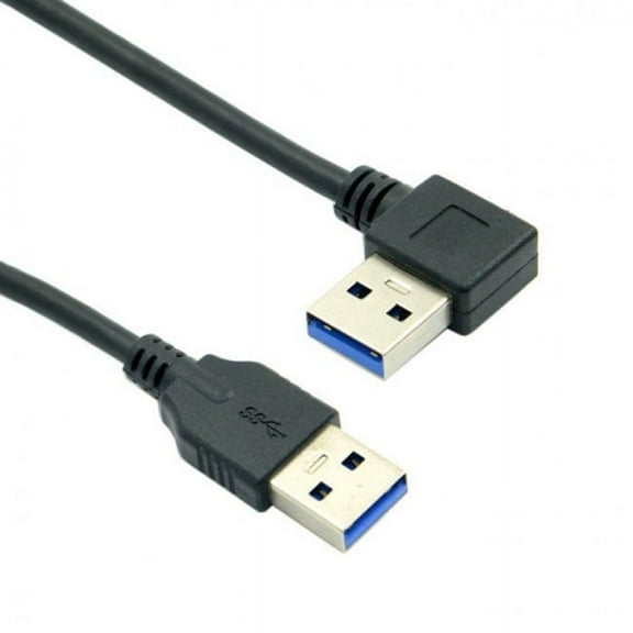 Chenyang CY 90 Degree Right Angled USB 3.0 A Type Male to Straight A Type Male Data Cable 40cm Cable