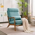 thumbnail image 3 of Winado Living Room Chairs Fabric Accent Chair, Padded Armchair for Kitchen Leisure Bedroom and Reataurant Teal, 3 of 9
