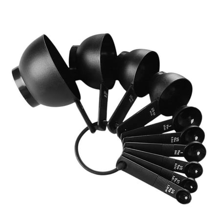 

Megawheels Measuring Cups Set Of 10 | Simply Modern Professional 10-pc PP Measuring Cups And Spoons Set With Handles | Measuring Spoons Set Kitchen Baking Tools.