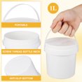 thumbnail image 3 of SKISUNO 3pcs Candy Display Containers White PP Storage Round Bucket for Kids Room Organization, 3 of 8