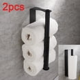 thumbnail image 4 of Wekvgz 2Pcs Paper Towel Holder Under Cabinet Wall Mount Stainless Steel Tissue Paper Roll Holder Heavy Duty Paper Roll Hanger Adhesive or Drilling Paper Towel Rack Toilet Roll Holder Kitchen Bathroom, 4 of 12