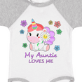 thumbnail image 4 of Inktastic My Auntie Loves Me- cute unicorn Boys or Girls Baby Bodysuit, 4 of 5