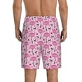 thumbnail image 3 of Kdxio Cute Watermelon Flamingo Print Mens Sleep Shorts Bottoms Soft Comfy Pajama Wear Pants with Drawstring Pockets, 3 of 7