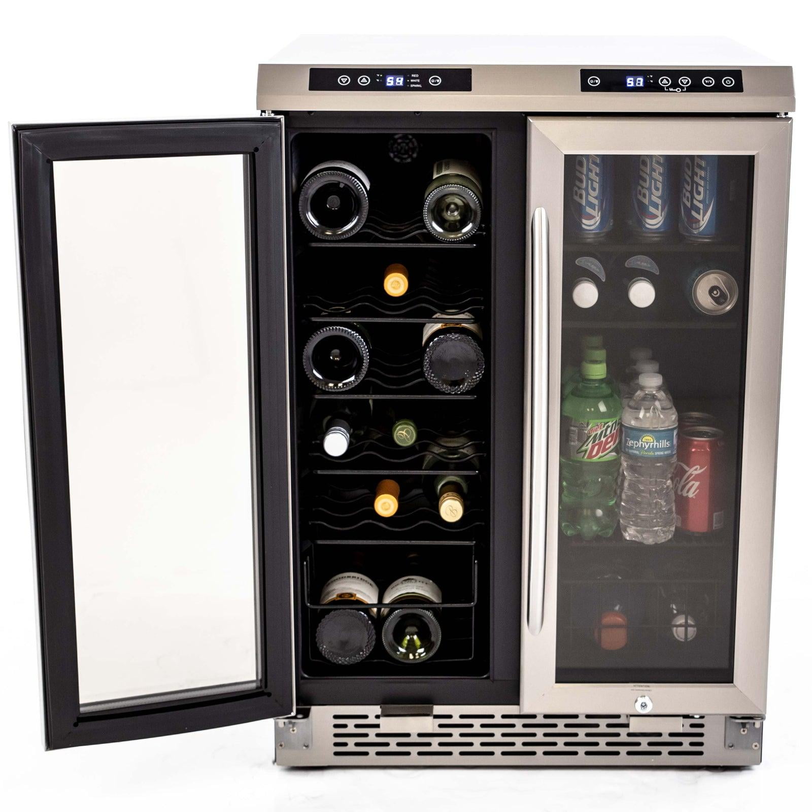 Avanti WBV19DZ 19 Bottle Beverage Cooler with Glass Door, Stainless Steel