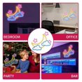 thumbnail image 4 of Panneau Néon Nuage Lune Étoile pour Décoration Murale Alimenté par USB s'Illumine pour Chambre d'Enfants Bar de Fête pour Filles 32X25cm, 4 of 5