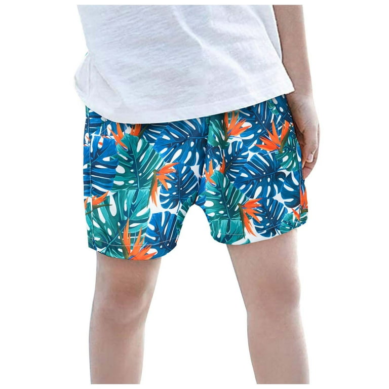 Child Boys Girls Casual Style Floral Printing Shorts Summer