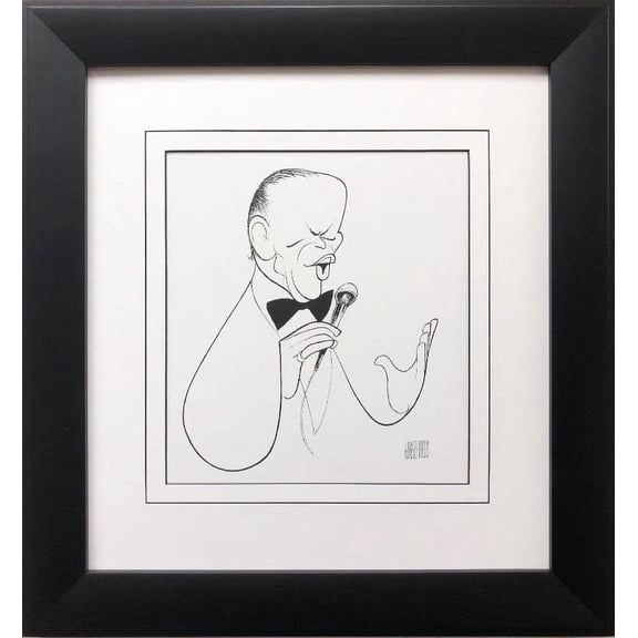 Al Hirschfeld "Frank Sinatra" CUSTOM FRAMED Decorative ART Print Generic