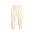 thumbnail image 3 of Atogsazn Kids Boys Fleece Lined Sweatpants Children Fuzzy Elastic Waist Pants Solid Winter Warm Clothes White 4-5 Years, 3 of 3