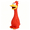 red, variant on BESTSKY Rubber Chicken Squeaky Dog Toys for Small,Medium Or Large Pet Breeds,Play Fetch,Reduce Separation Anxiety