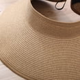thumbnail image 2 of CoCopeaunts Sun Visor Straw Hats for Women Sun Hat Cute Beach Hat Wide Brim Sun Protection Hat Ponytail Caps Travel Golf 2023, 2 of 7