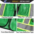 thumbnail image 4 of Chaleco de seguridad Ekksafety EK175 verde de malla ANSI de 5 bolsillos, 4 of 6