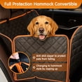 thumbnail image 2 of Deli Dog Car Seat Cover for Back Seat,Waterproof Seat Protector Scratchproof Pet Hammock with Mesh Window and Pocket,Washable Nonslip Pet Seat Covers Protector for Cars Trucks and SUVs, 2 of 9