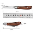 thumbnail image 5 of Folding Grafting Knife Grafting Tools Grafting Pruning Knife Professional Garden fruit tree Grafting Cutter Wooden Handle Knife, 5 of 9