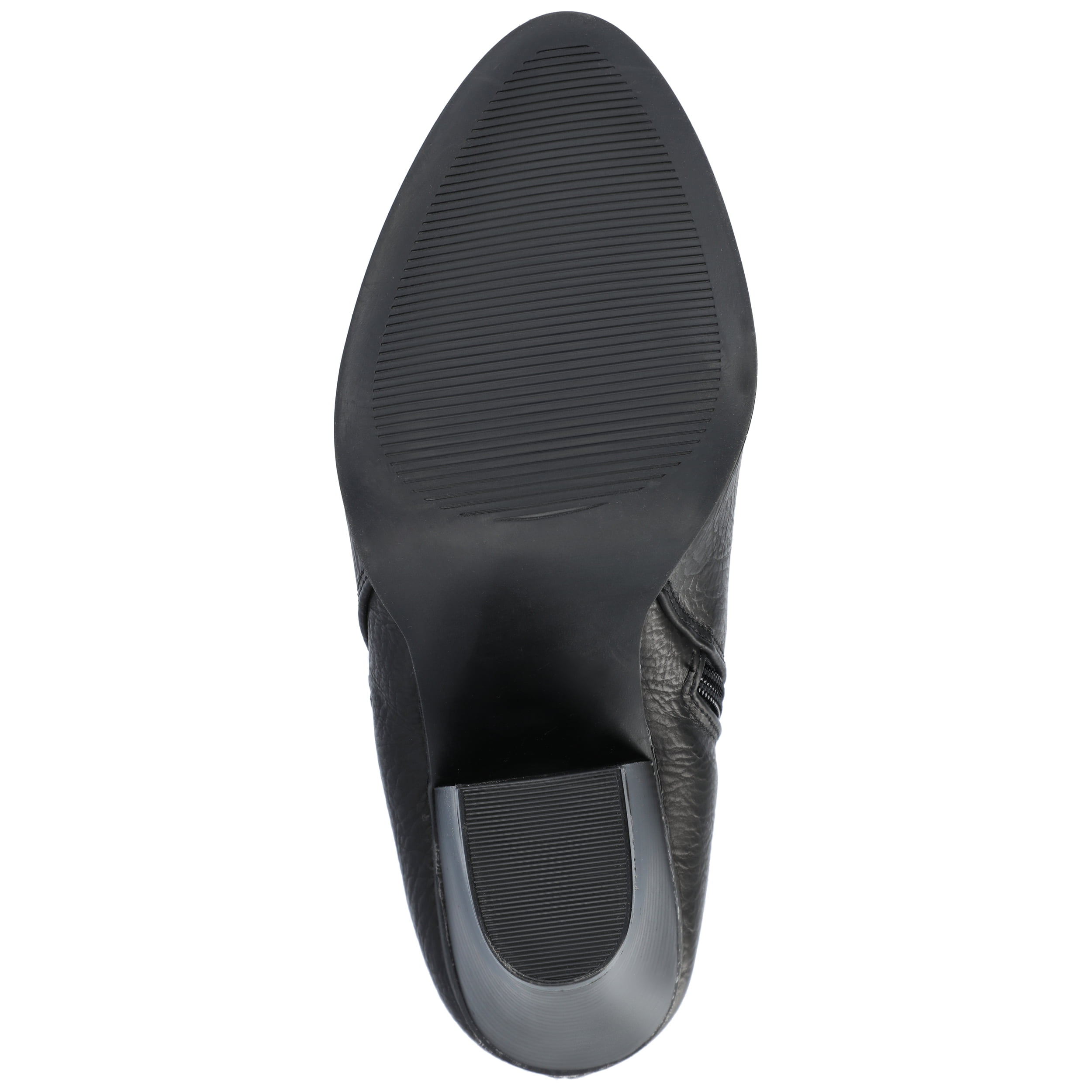 Journee Womens Vally Inside Zip Stacked Heel Booties, Widths Available