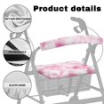thumbnail image 5 of HELLHERO Pink-white Tie-dyed Back Cover Rollator Seat Cover Easy Fit for Elderly Adults Reusable Easy Install for Removable and Washable for Elder, 5 of 7